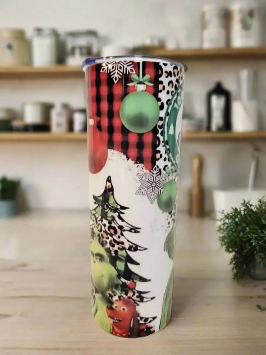 100% That Grinch 20oz Tumbler by Dis An Dat Tumbler Store