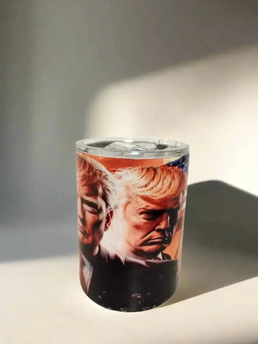 10oz American Patriot tribute double-walled insulated coffee Tumbler Dis An Dat Tumbler Store