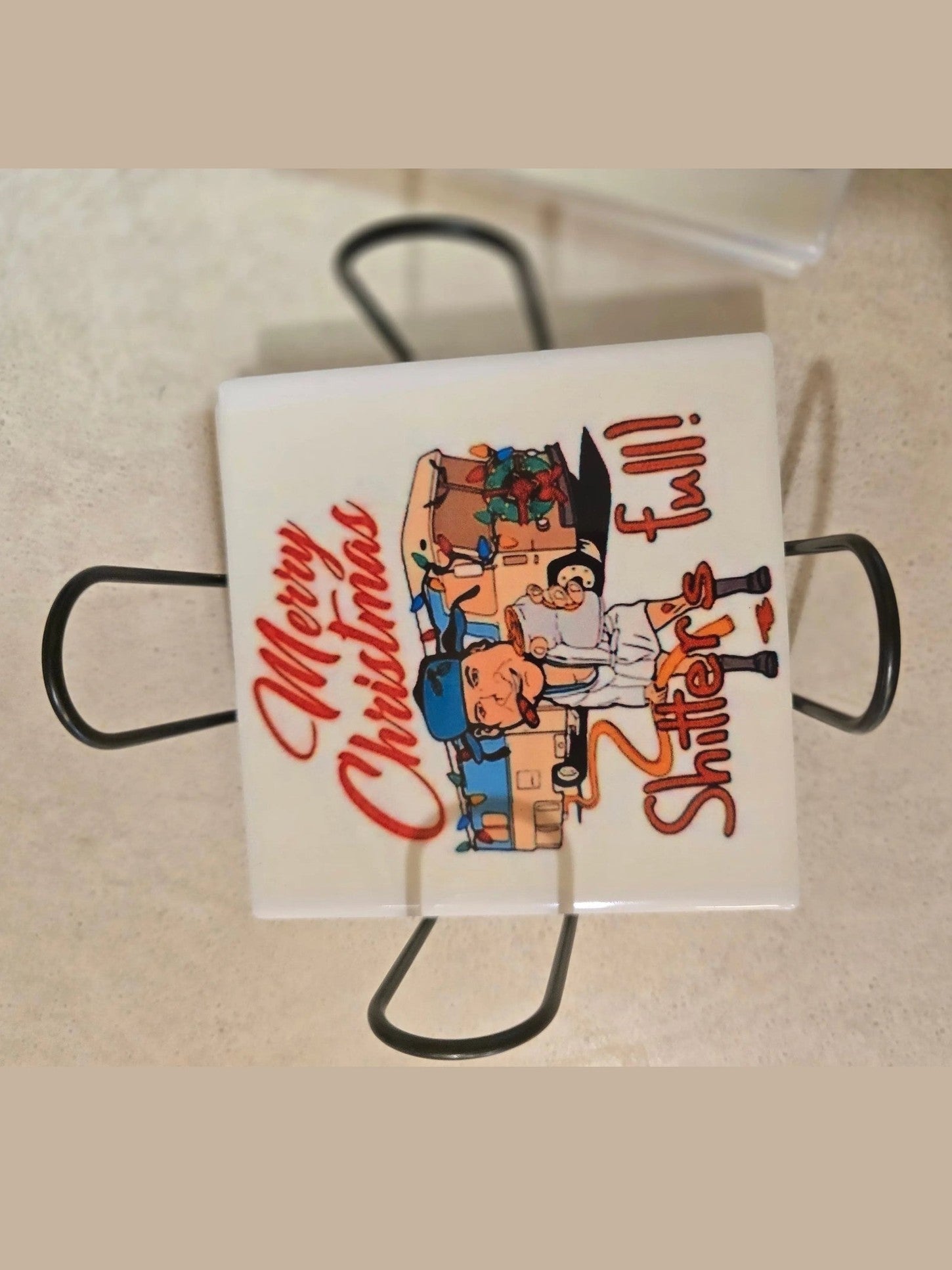 Merry Christmas 4-inch Coasters - Dis An Dat Tumbler Store