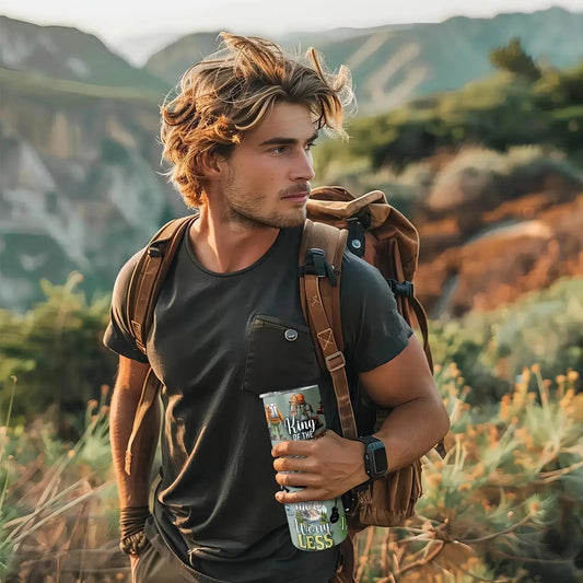 20oz Camping-Themed Stainless-Steel Tumbler by Dis An Dat Tumbler Store