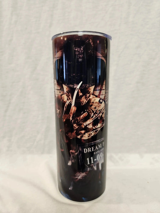 3 horror Characters designs 20oz tumbler - Dis An Dat Tumbler Store