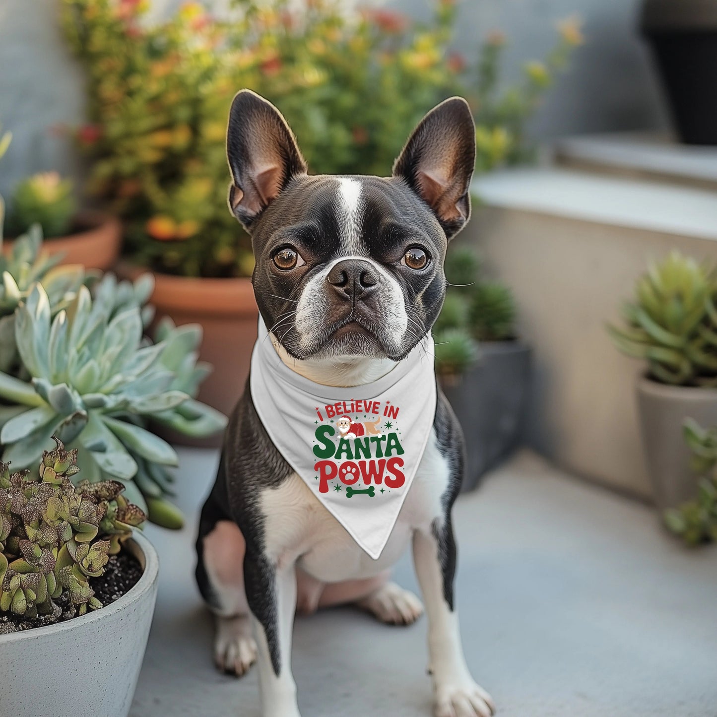 I believe in Santa Paws, Small Pet Bandana Dis An Dat Tumbler Store