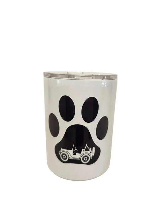 All I need is my jeep and dog, 10oz double-walled Insulated Coffe Tumbler Dis An Dat Tumbler Store