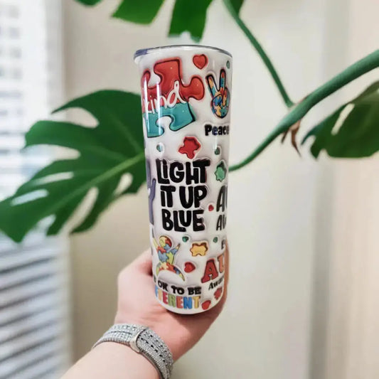 Light it up blue 20oz Tumbler DisAnDat