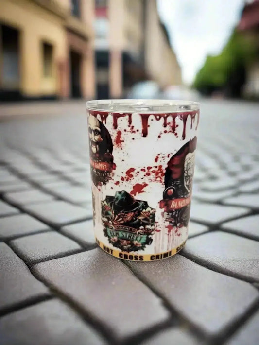 Bloody horror 10oz double-walled Insulated Coffe Tumbler Dis An Dat Tumbler Store