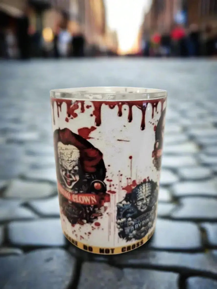 Bloody horror 10oz double-walled Insulated Coffe Tumbler Dis An Dat Tumbler Store