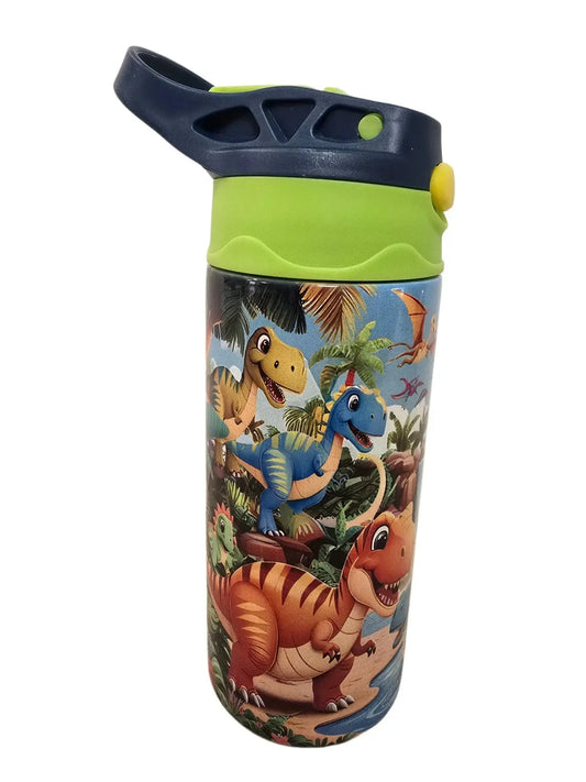 Colorful boys dinosaurs 12oz thermal tumbler Dis An Dat Tumbler Store