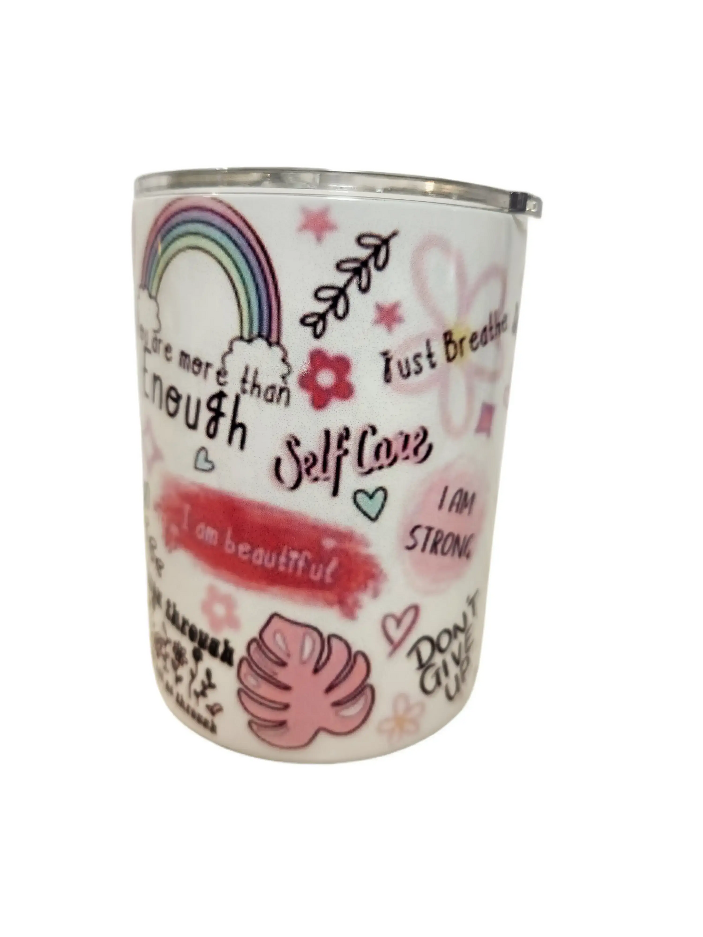 Cup of Positive 10oz coffee Tumbler Dis An Dat Tumbler Store