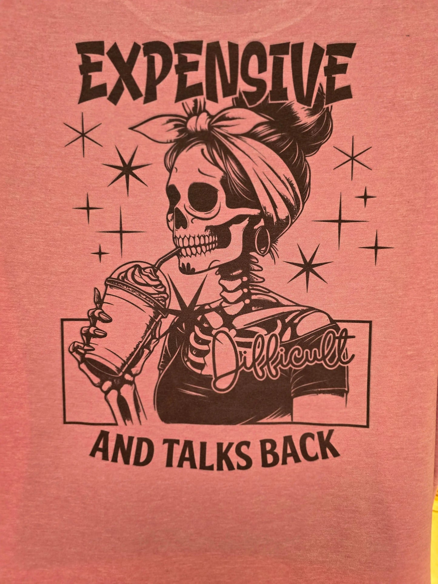 Expensive and talks back Women's 👕 t-shirt DisAnDat