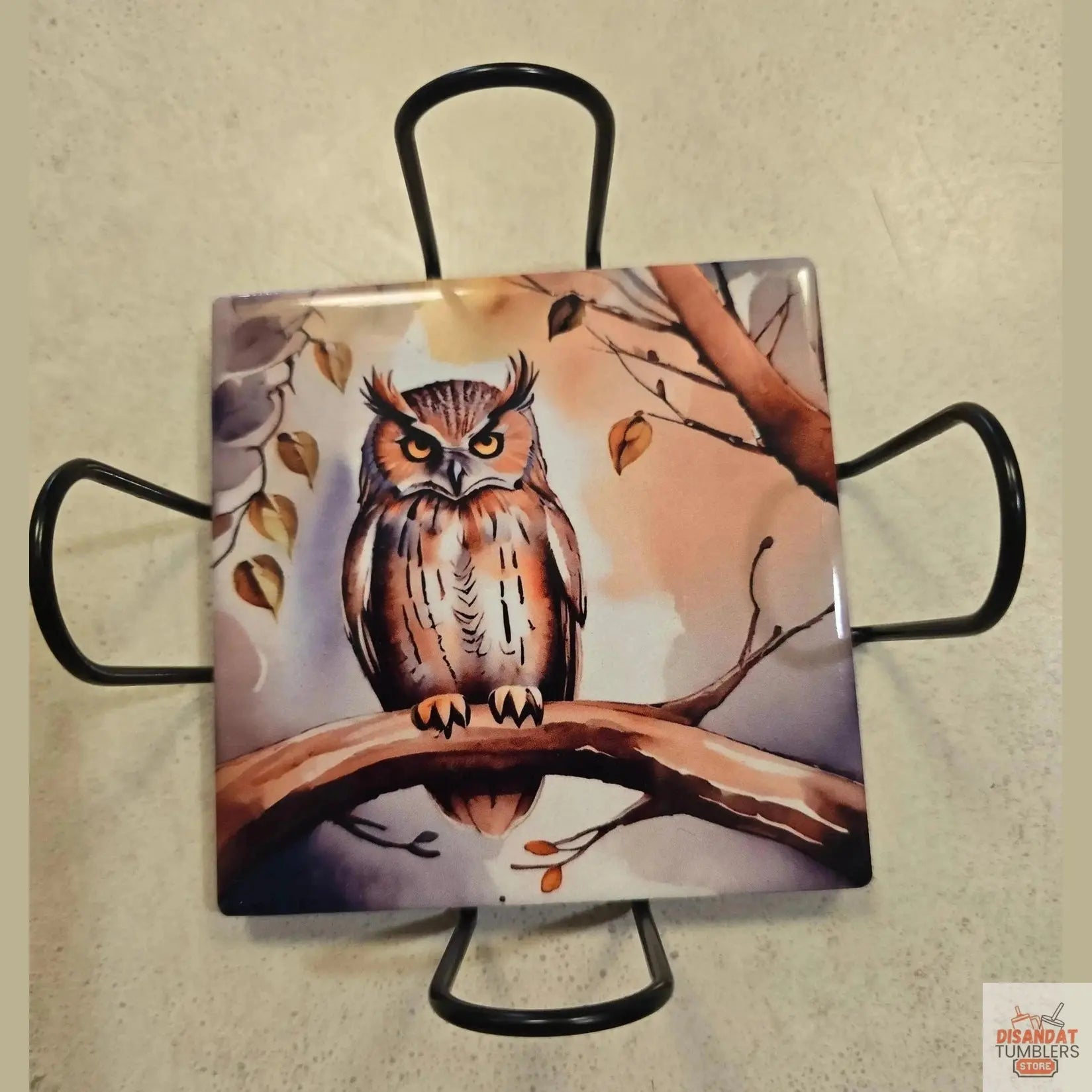 Fall Owls 4-inch Coasters Dis An Dat Tumbler Store