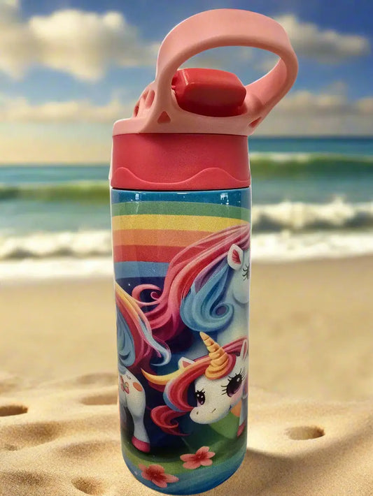 Girls Colorful Unicorn 12oz Thermal Tumbler DisAnDat