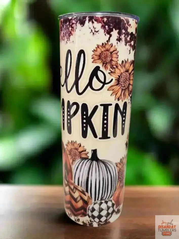 Hello Pumpkin Fall, 20oz Tumbler DisAnDat