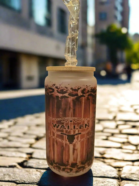 Last night, 16oz Frosted Glass Tumbler DisAnDat