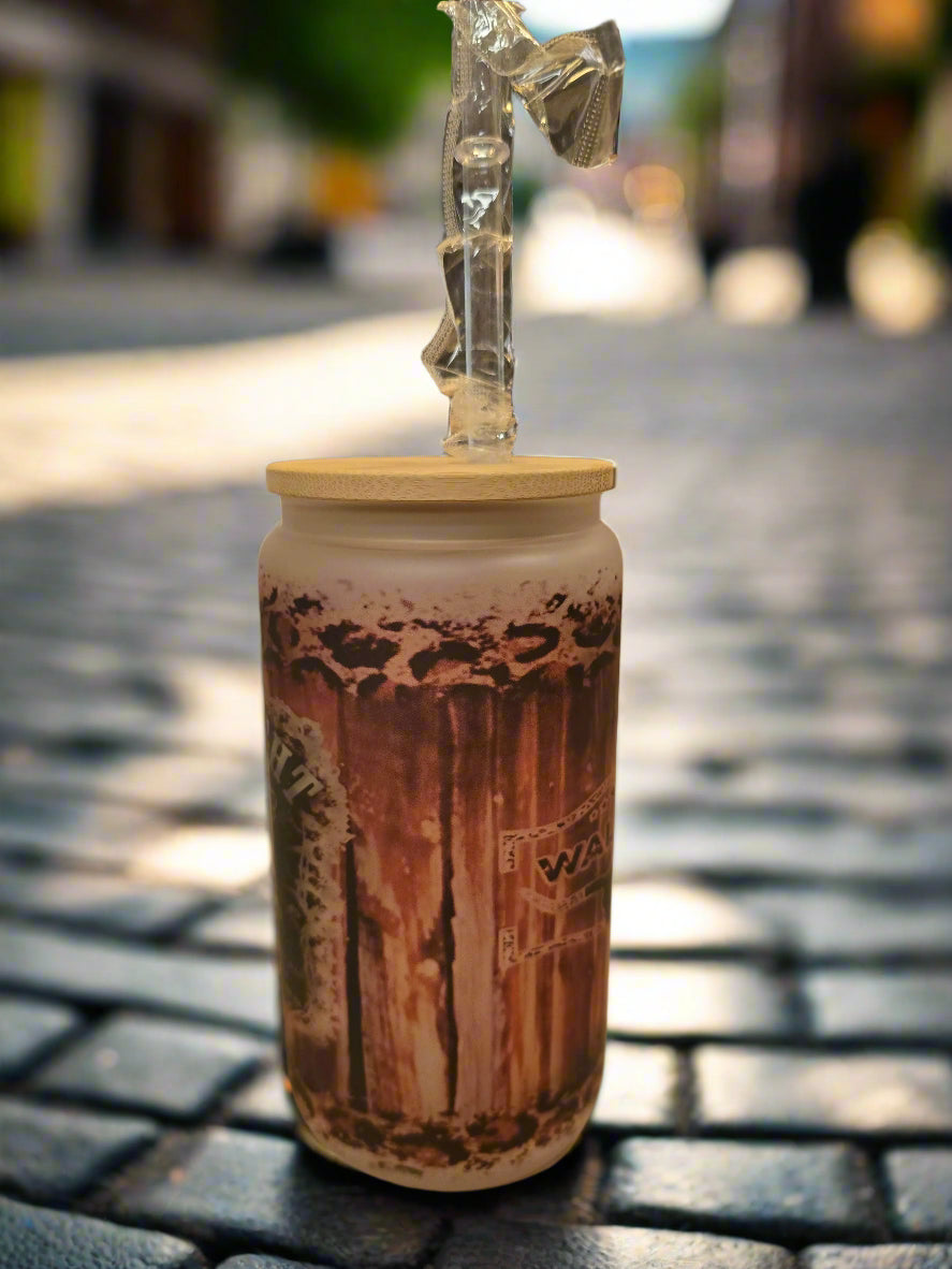 Last night, 16oz Frosted Glass Tumbler DisAnDat