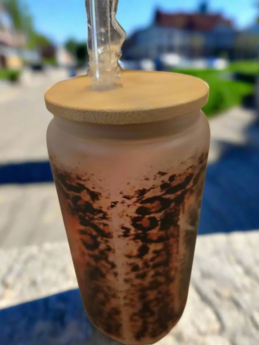 Last night, 16oz Frosted Glass Tumbler DisAnDat