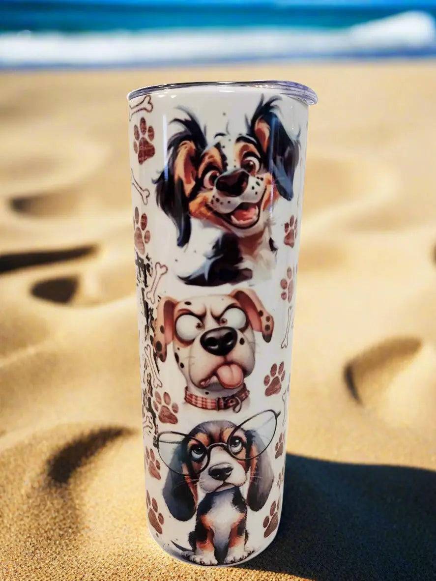 Life is better with dogs 20oz Tumblers DisAnDat