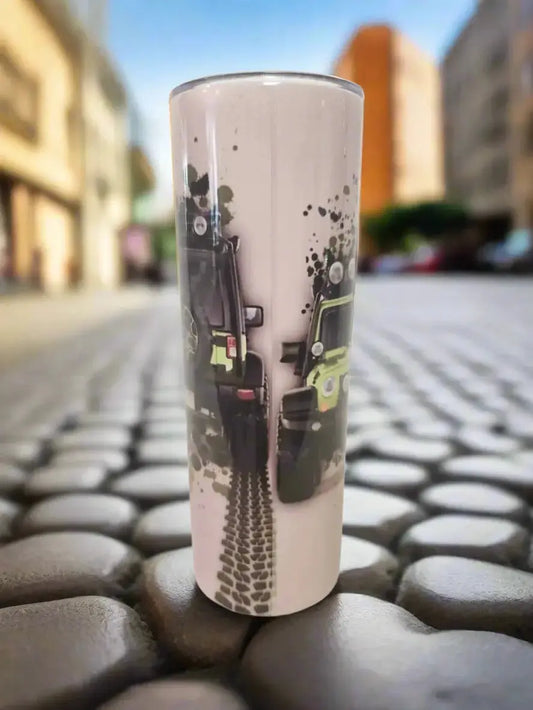 Mint green Jeep 20oz Tumbler DisAnDat