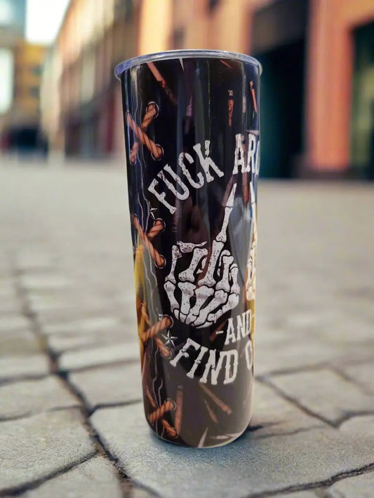 20oz fk around Tumbler - Dis An Dat Tumbler Store