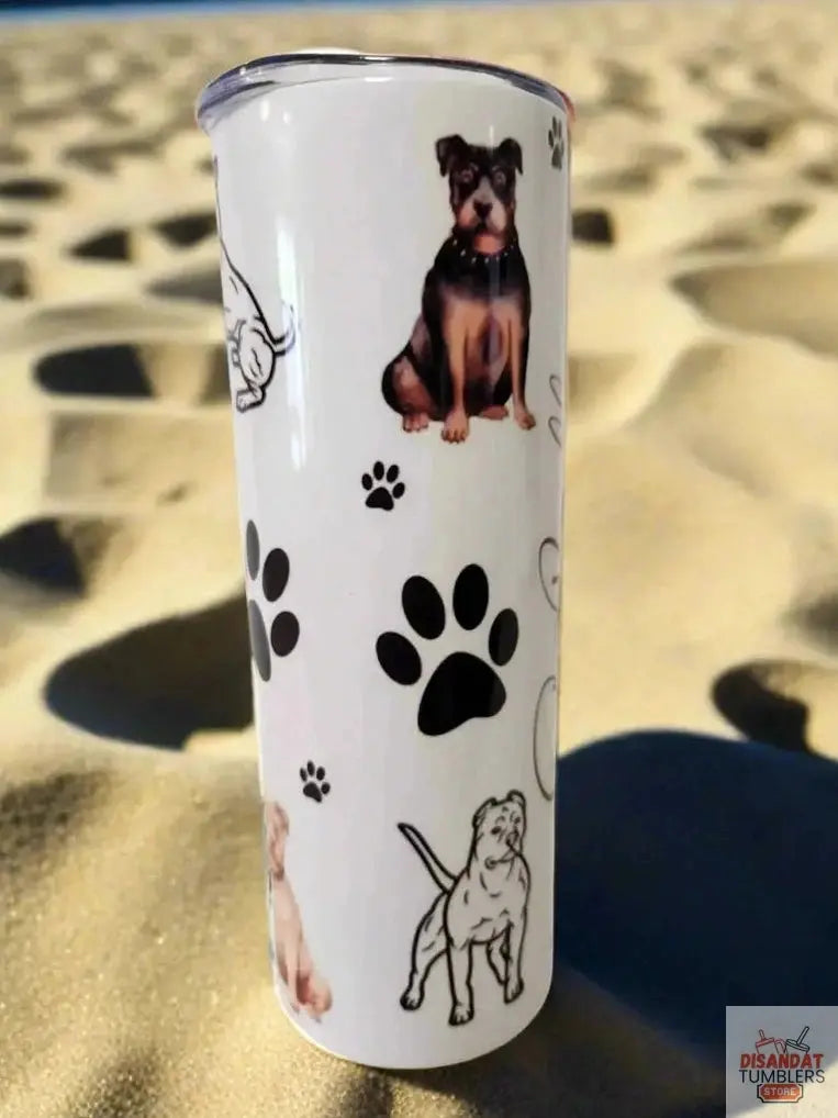 Pitbull Mom 20oz Tumbler DisAnDat