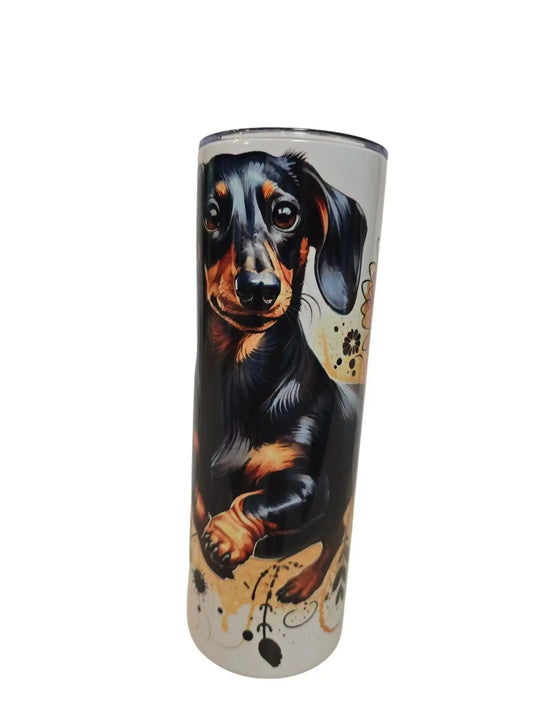 Playful Dashound 20oz Tumbler DisAnDat