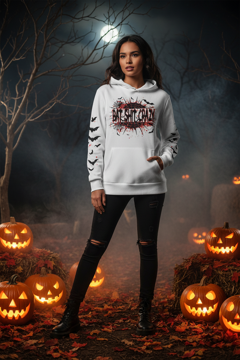 Bat Shit Crazy hoodie outdoor Halloween lifestyle