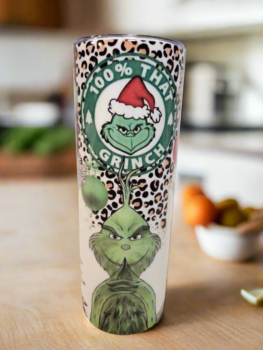 100% That  Grinch 20oz Tumblers - Image #6