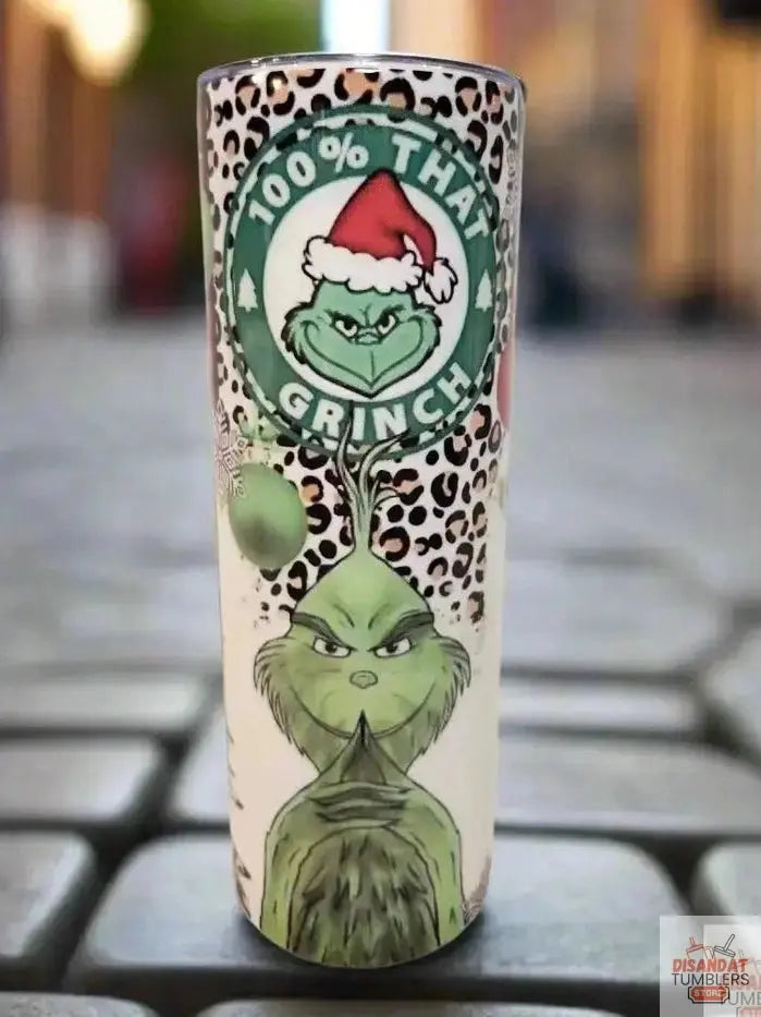 100% That Grinch 20oz Tumbler by Dis An Dat Tumbler Store
