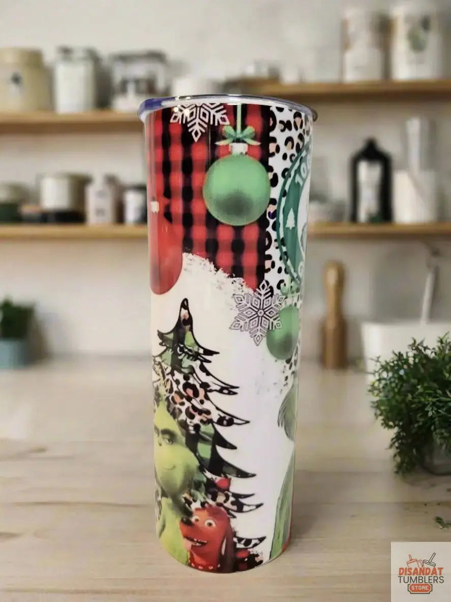 100% That Grinch 20oz Tumbler by Dis An Dat Tumbler Store