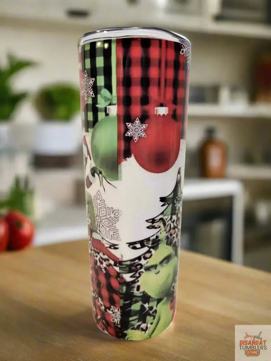 100% That Grinch 20oz Tumbler by Dis An Dat Tumbler Store