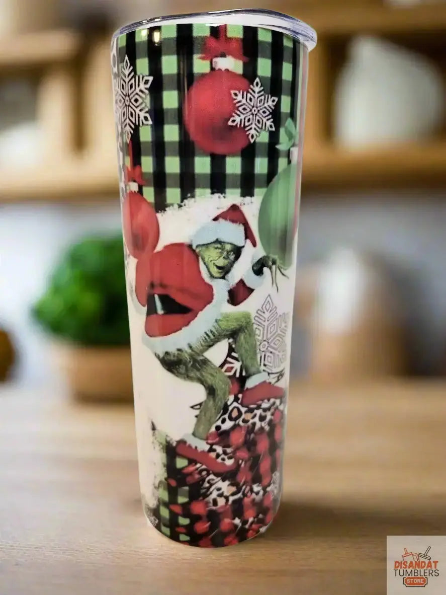 100% That Grinch 20oz Tumbler by Dis An Dat Tumbler Store