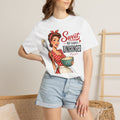 Sweet But Slightly Unhinged T-Shirt – Retro Housewife Graphic Tee