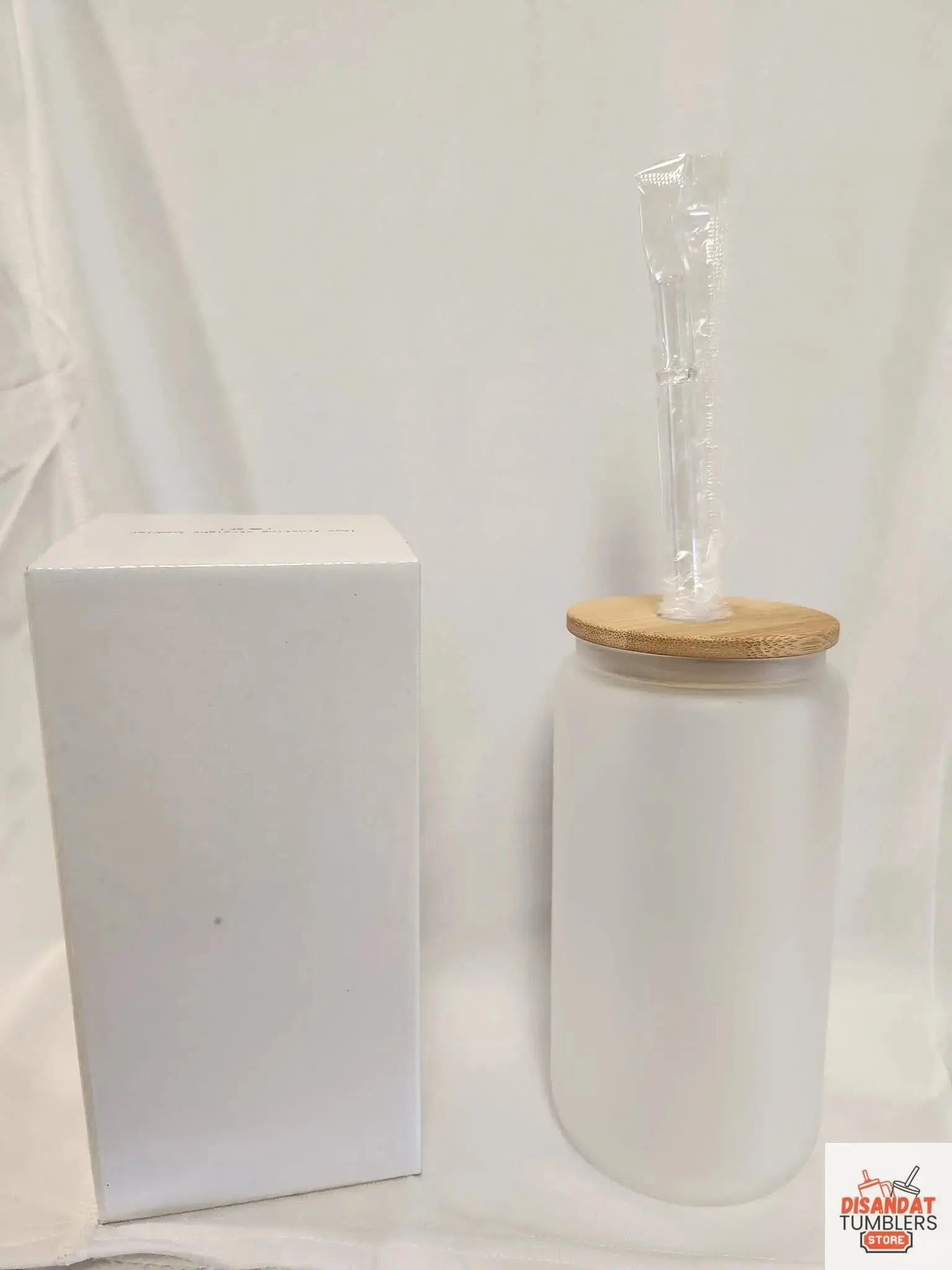 16oz Frosted Glass Custom Design Tumbler | Your Logo or Art Dis An Dat Tumbler Store