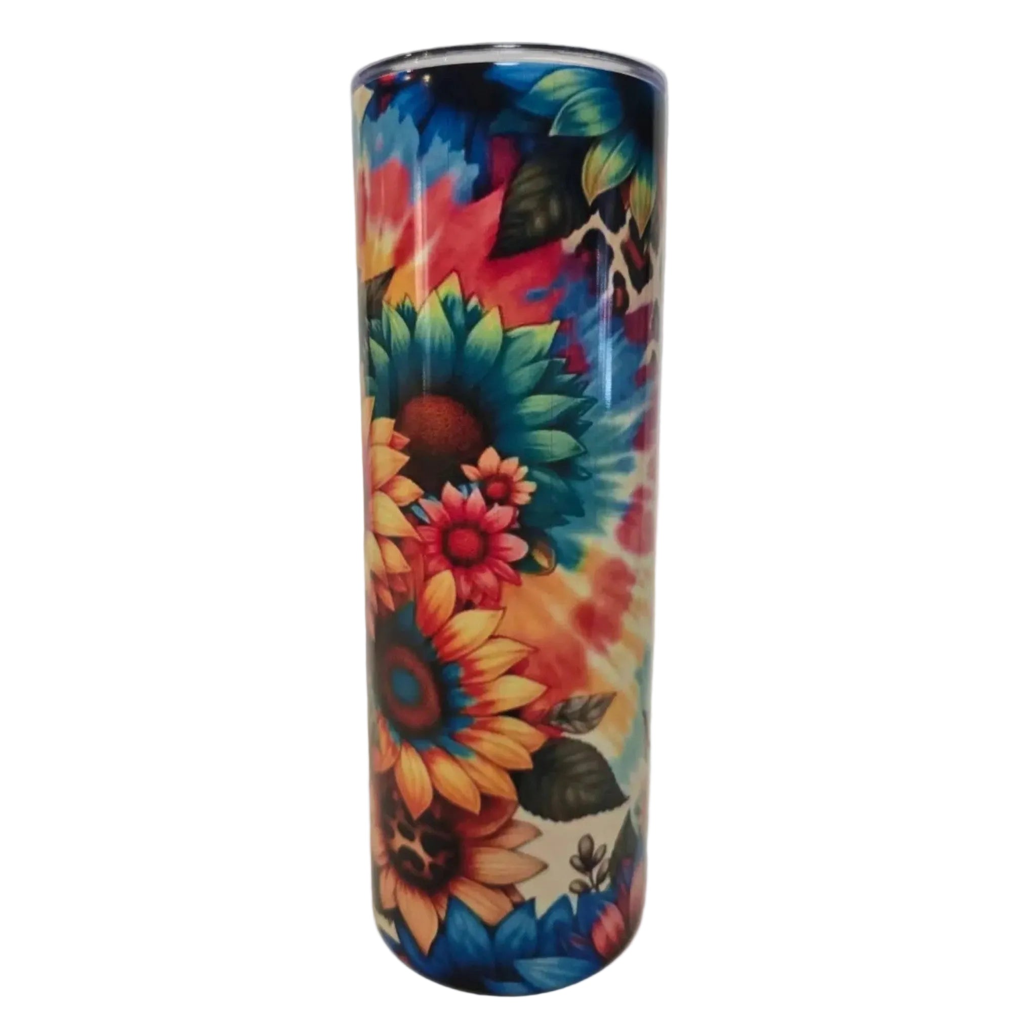 Colorful Sunflowers/ Cheetah 20oz Tumbler - Dis An Dat Tumbler Store