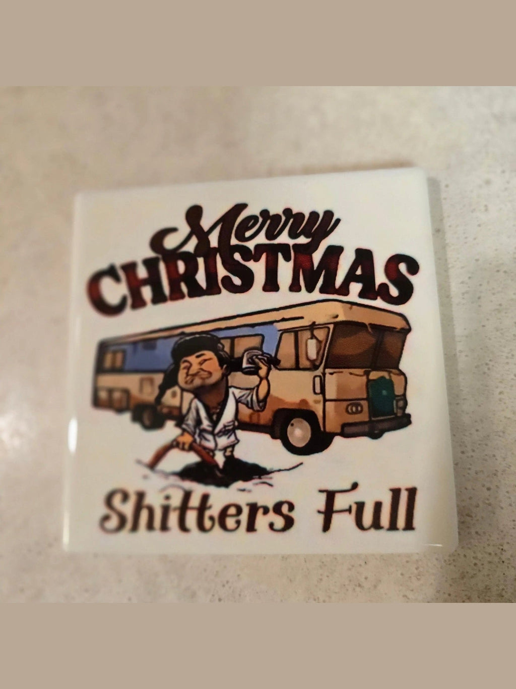 Merry Christmas 4-inch Coasters - Dis An Dat Tumbler Store