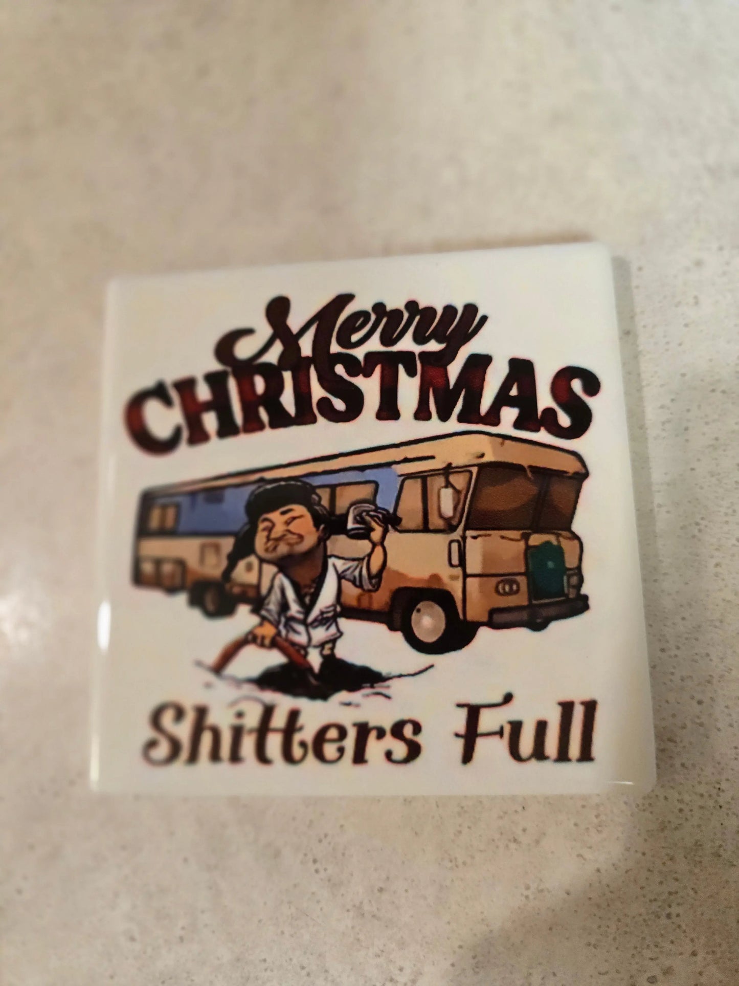 Merry Christmas 4-inch Coasters - Dis An Dat Tumbler Store