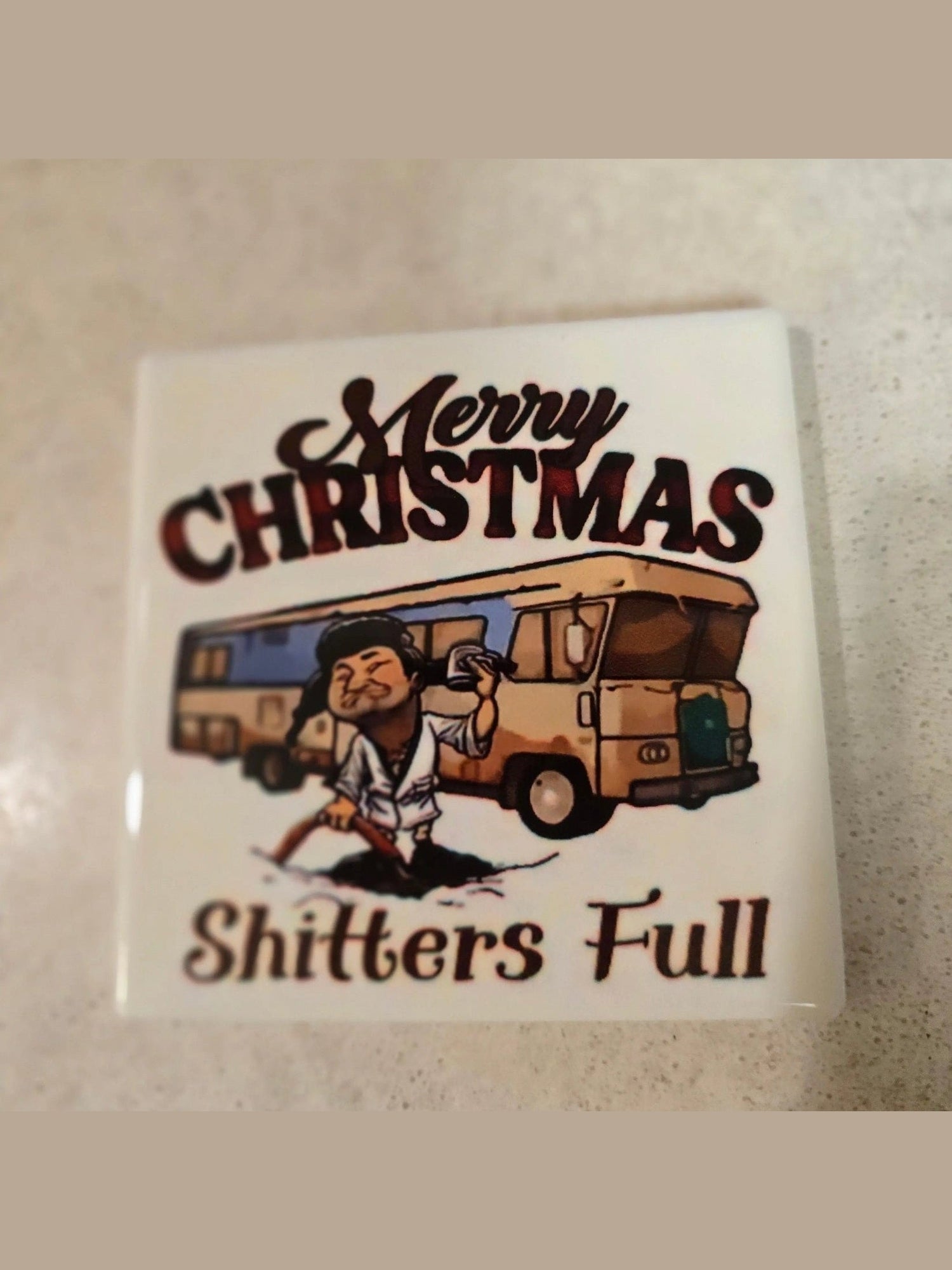 Merry Christmas 4-inch Coasters - Dis An Dat Tumbler Store