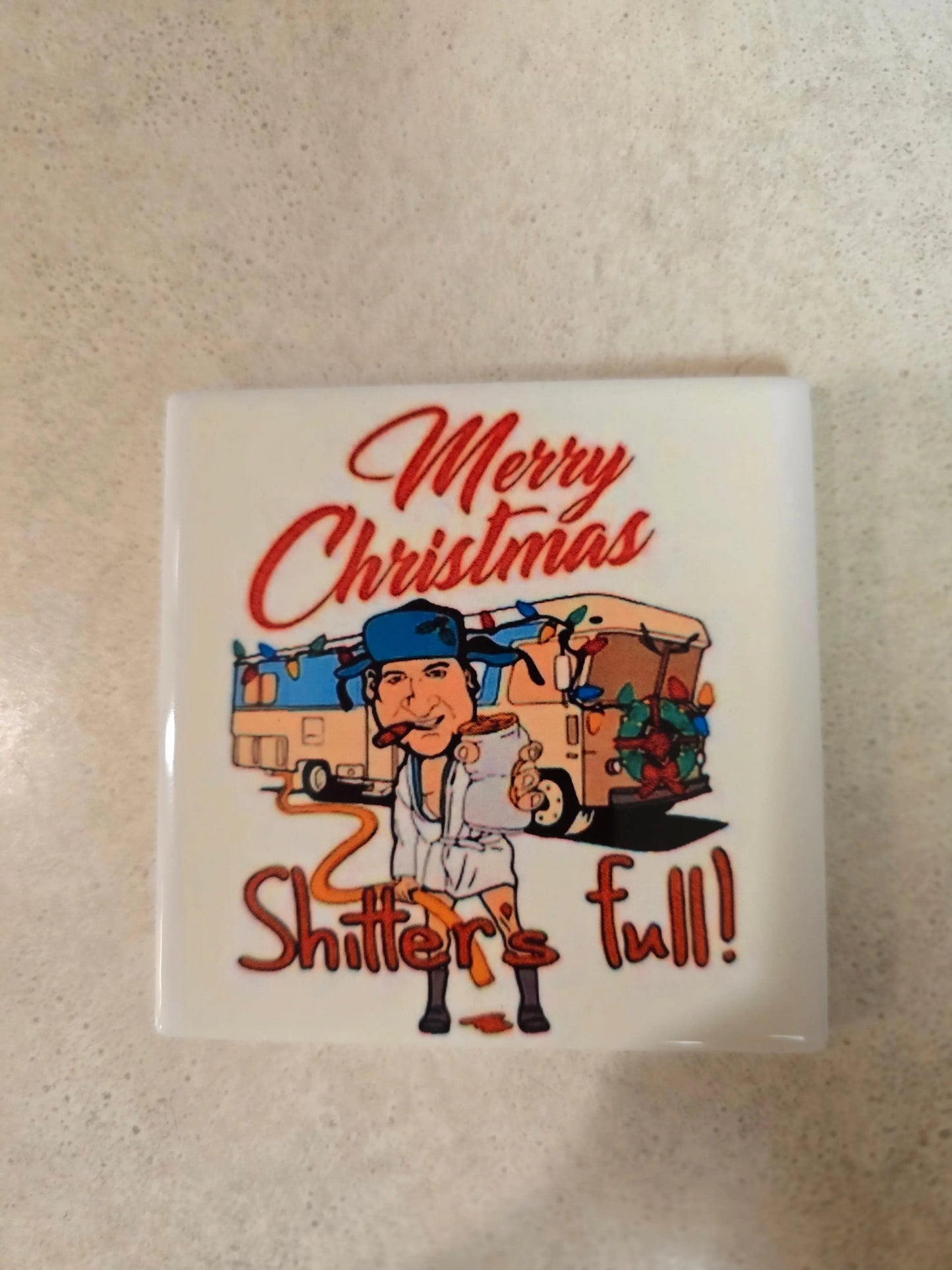 Merry Christmas 4-inch Coasters - Dis An Dat Tumbler Store