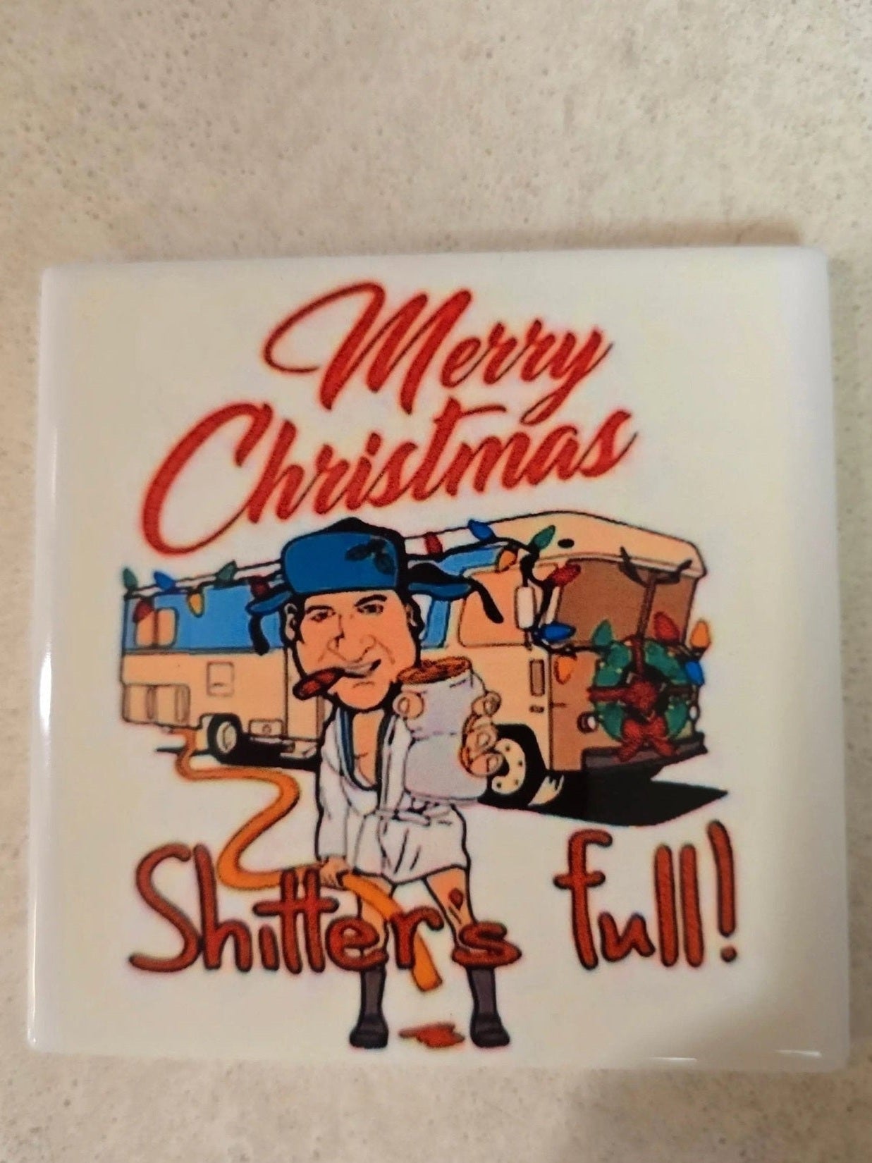 Merry Christmas 4-inch Coasters - Dis An Dat Tumbler Store