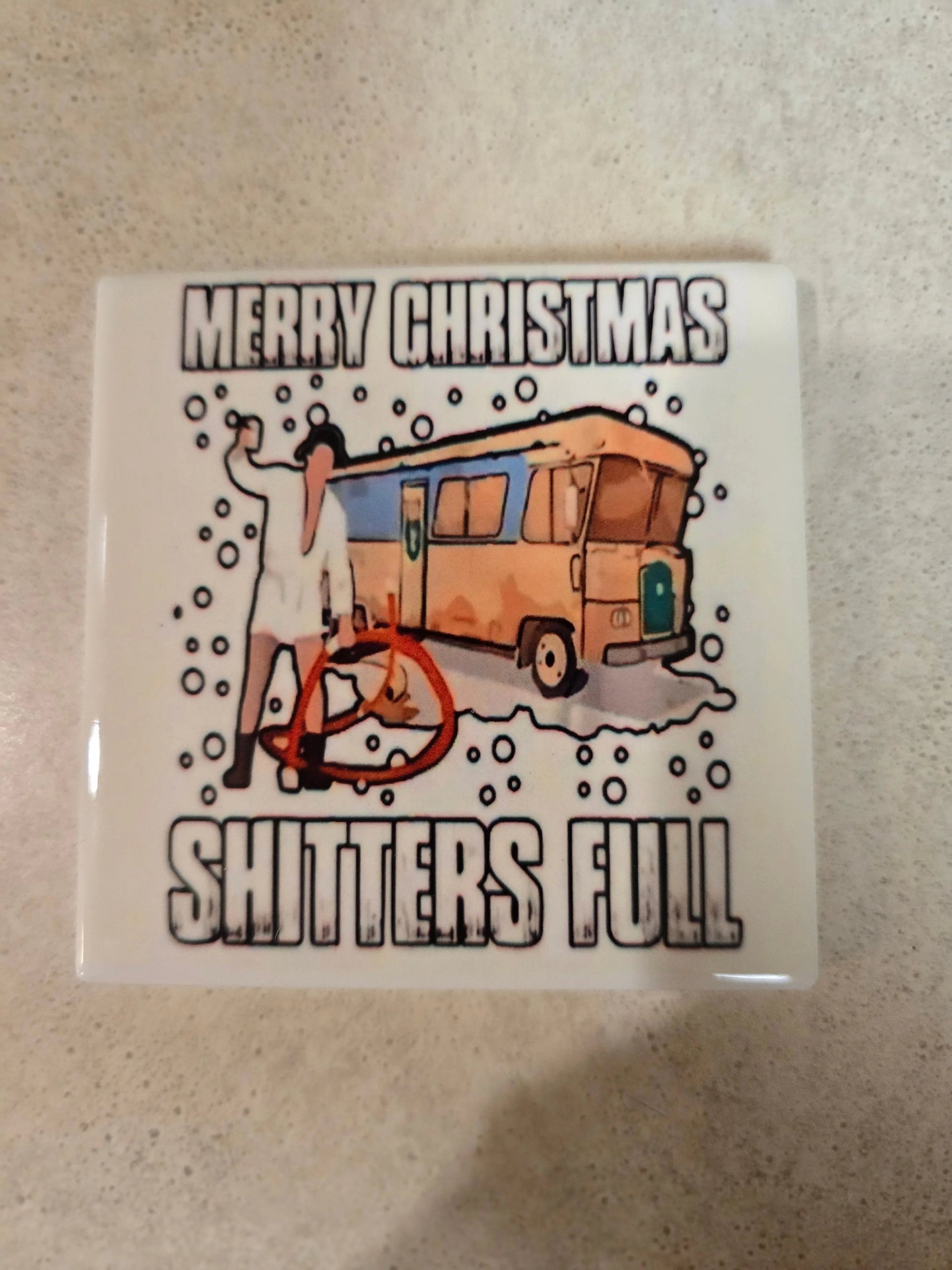 Merry Christmas 4-inch Coasters - Dis An Dat Tumbler Store