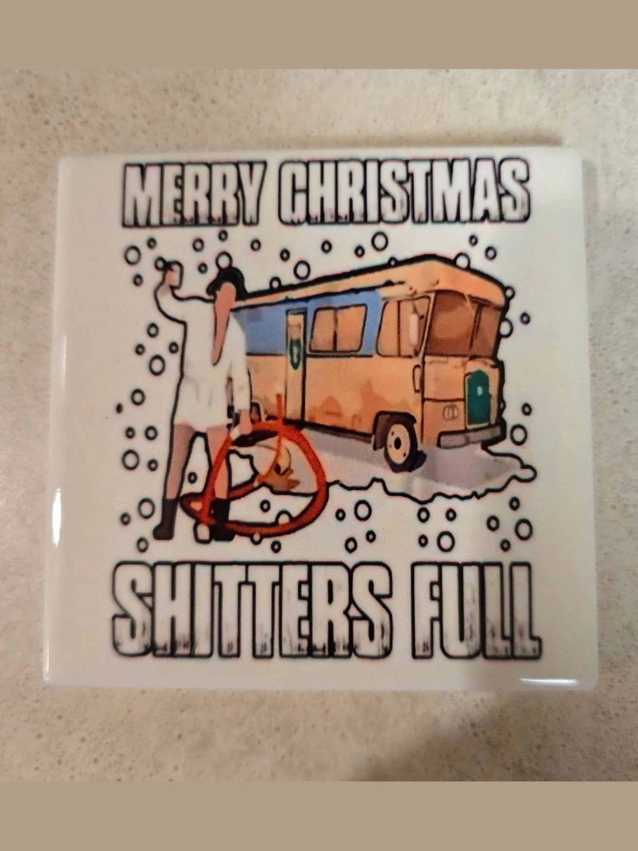 Merry Christmas 4-inch Coasters - Dis An Dat Tumbler Store