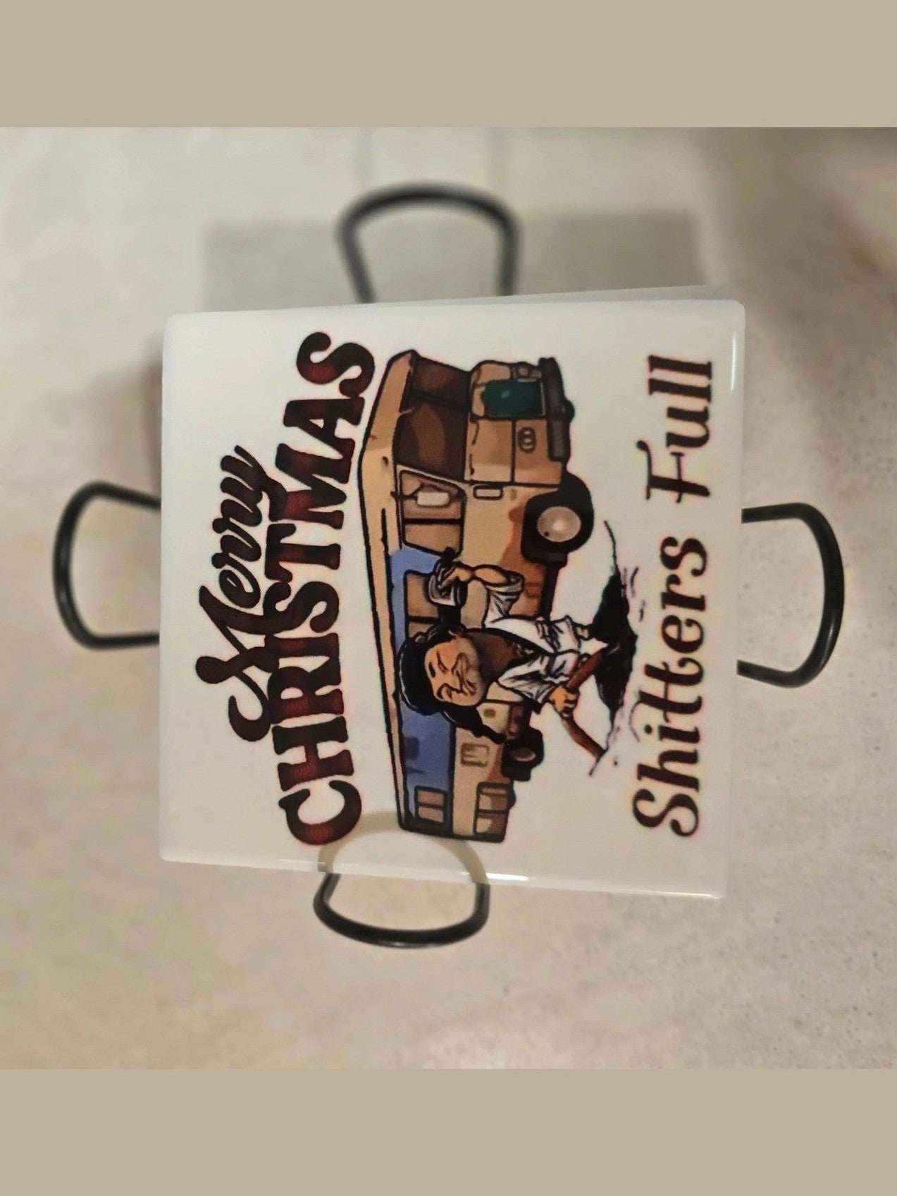 Merry Christmas 4-inch Coasters - Dis An Dat Tumbler Store
