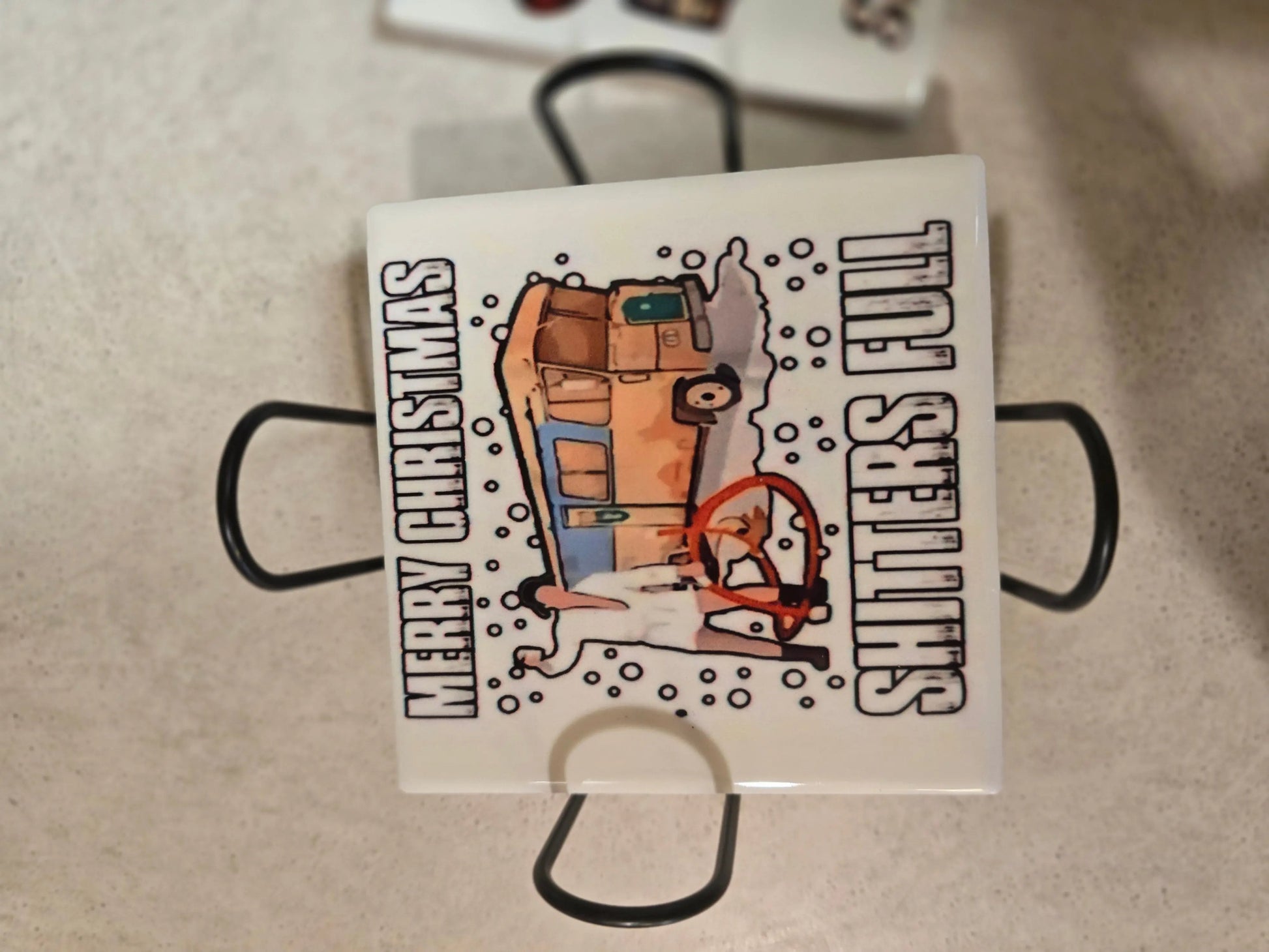 Merry Christmas 4-inch Coasters - Dis An Dat Tumbler Store