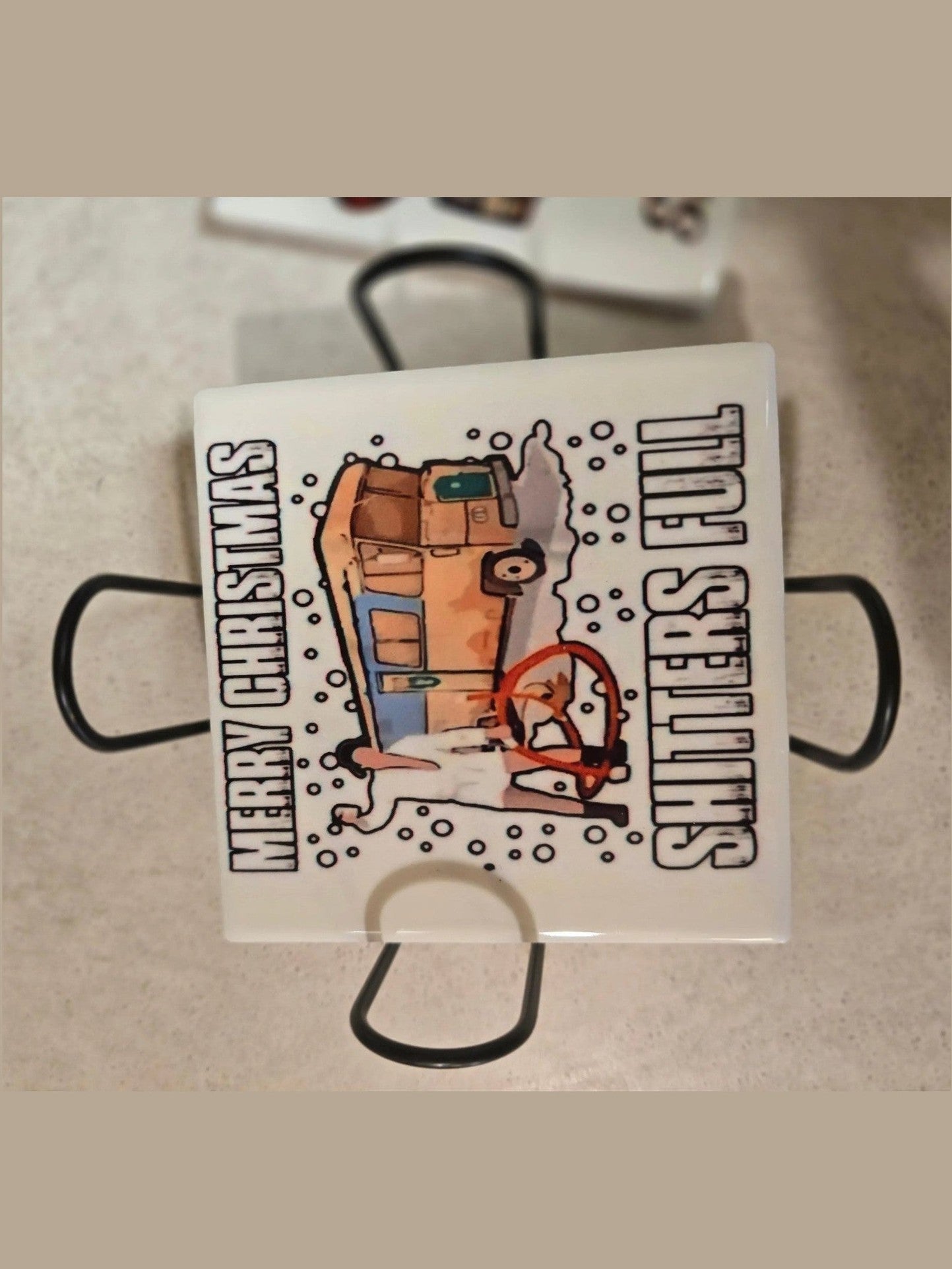 Merry Christmas 4-inch Coasters - Dis An Dat Tumbler Store