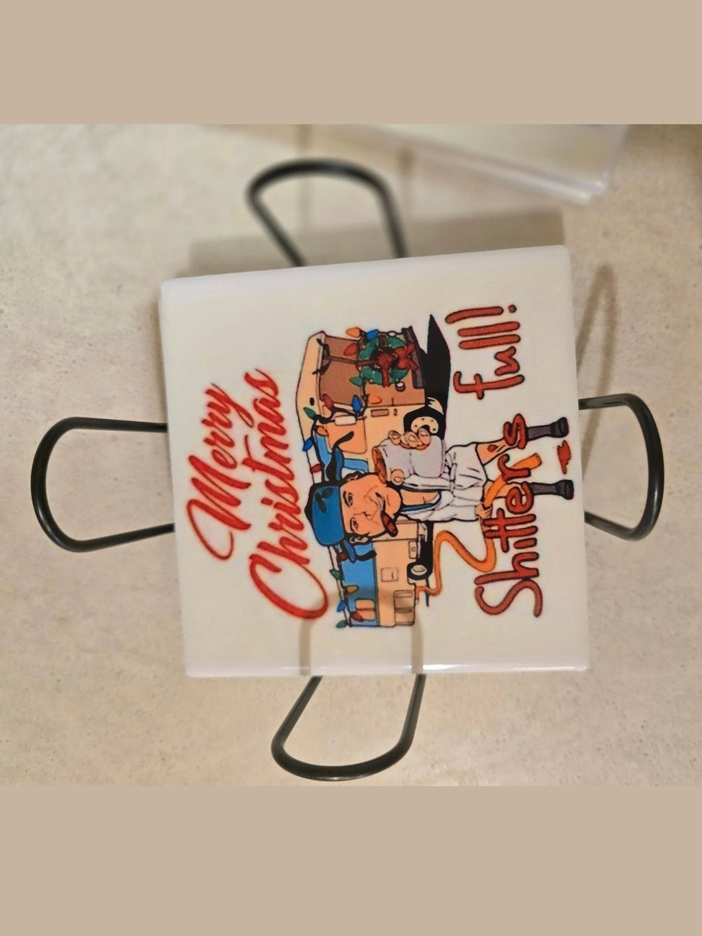 Merry Christmas 4-inch Coasters - Dis An Dat Tumbler Store