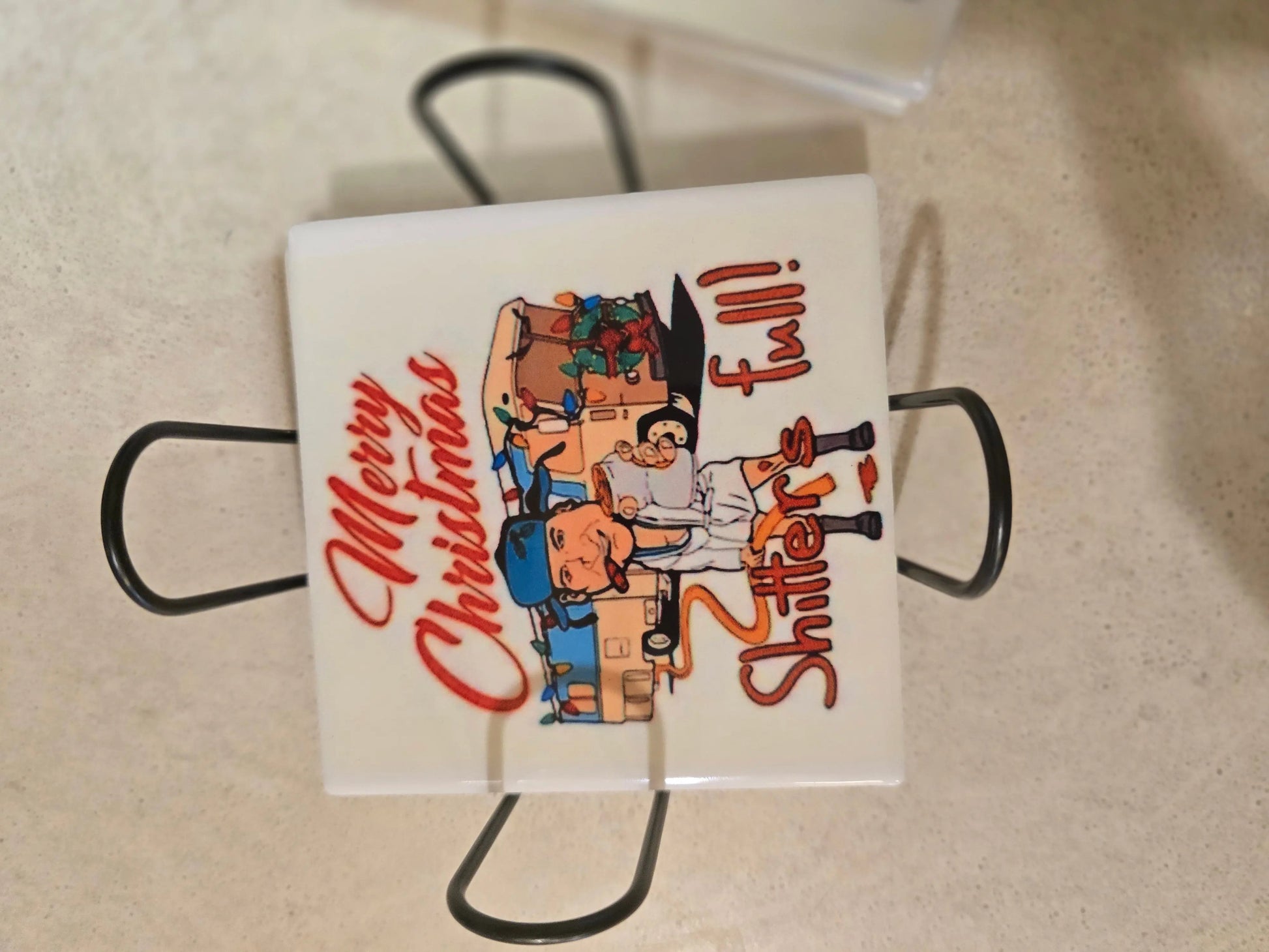 Merry Christmas 4-inch Coasters - Dis An Dat Tumbler Store