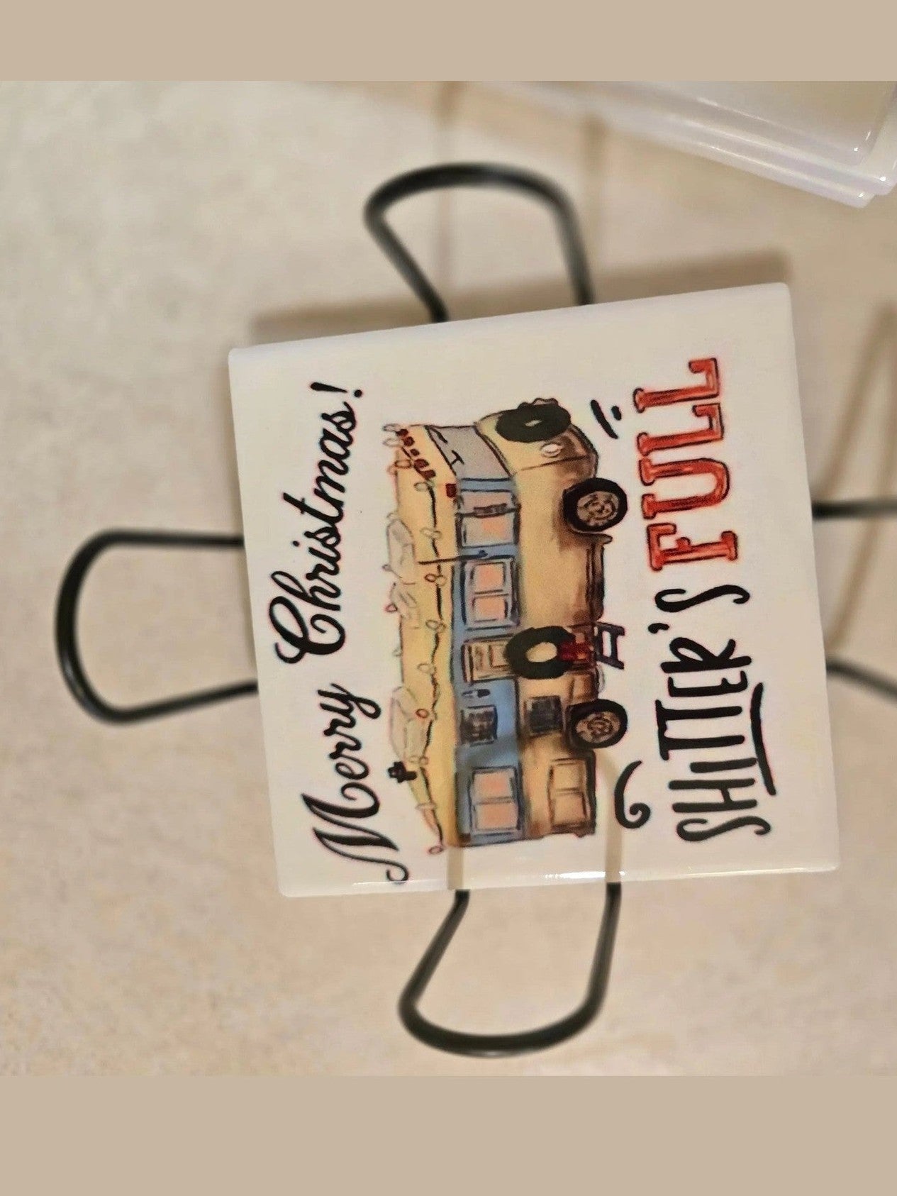 Merry Christmas 4-inch Coasters - Dis An Dat Tumbler Store