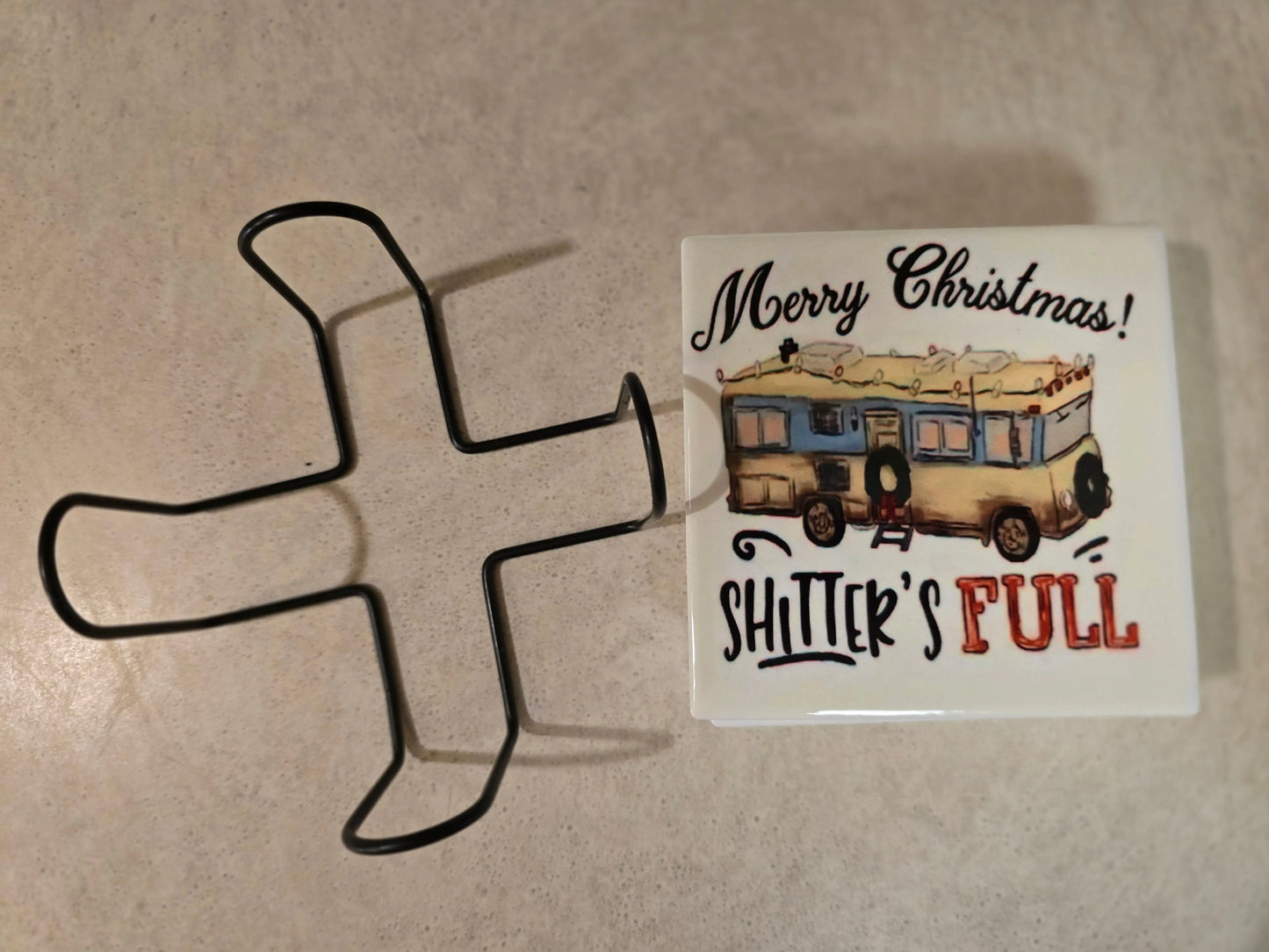 Merry Christmas 4-inch Coasters - Dis An Dat Tumbler Store