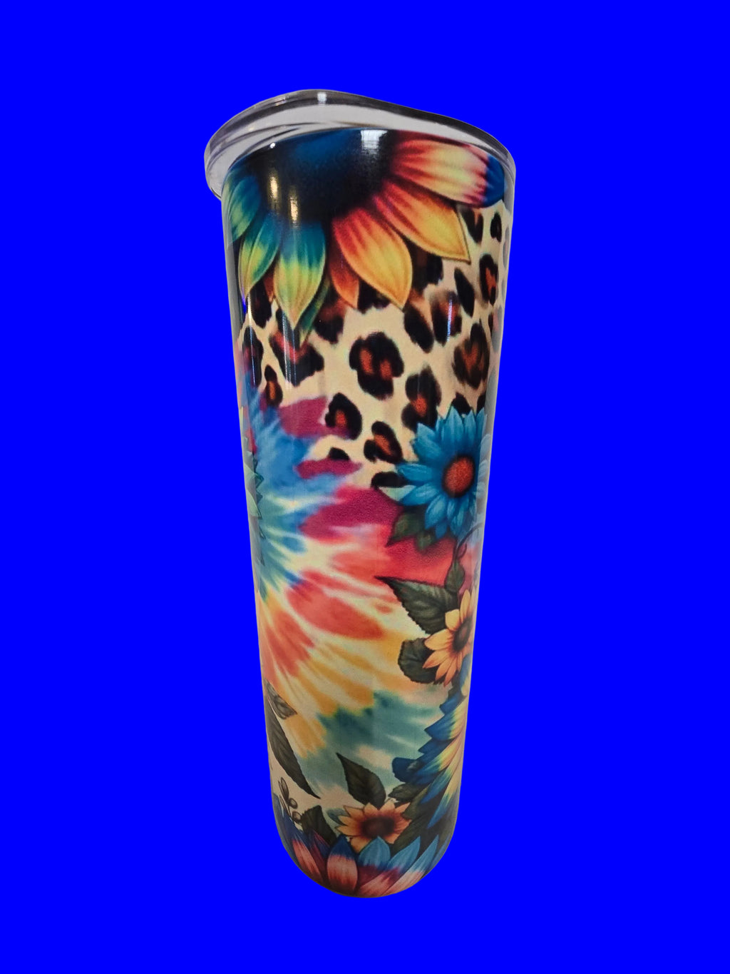Colorful Sunflowers/ Cheetah 20oz Tumbler