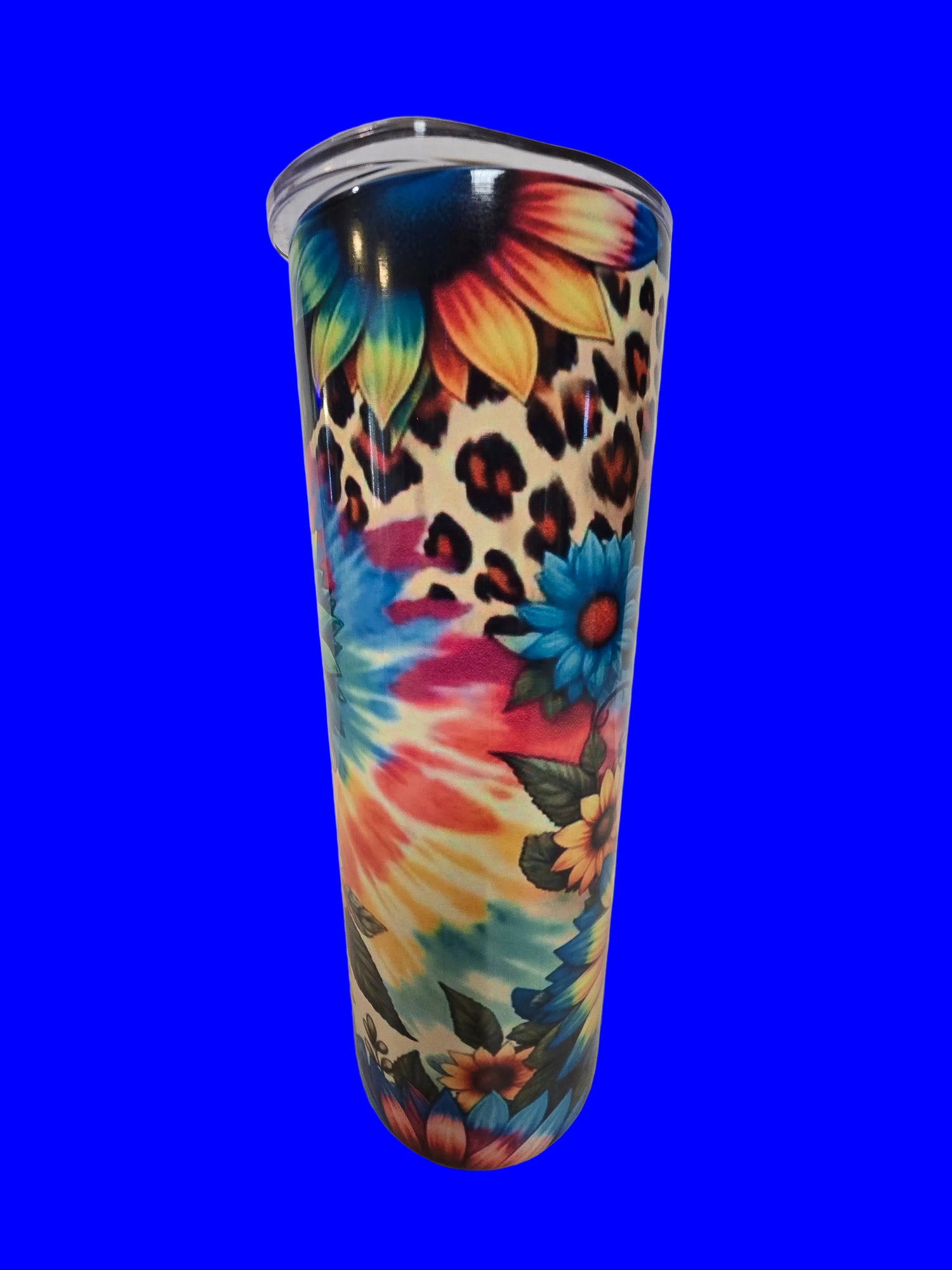 Colorful Sunflowers/ Cheetah 20oz Tumbler - Dis An Dat Tumbler Store