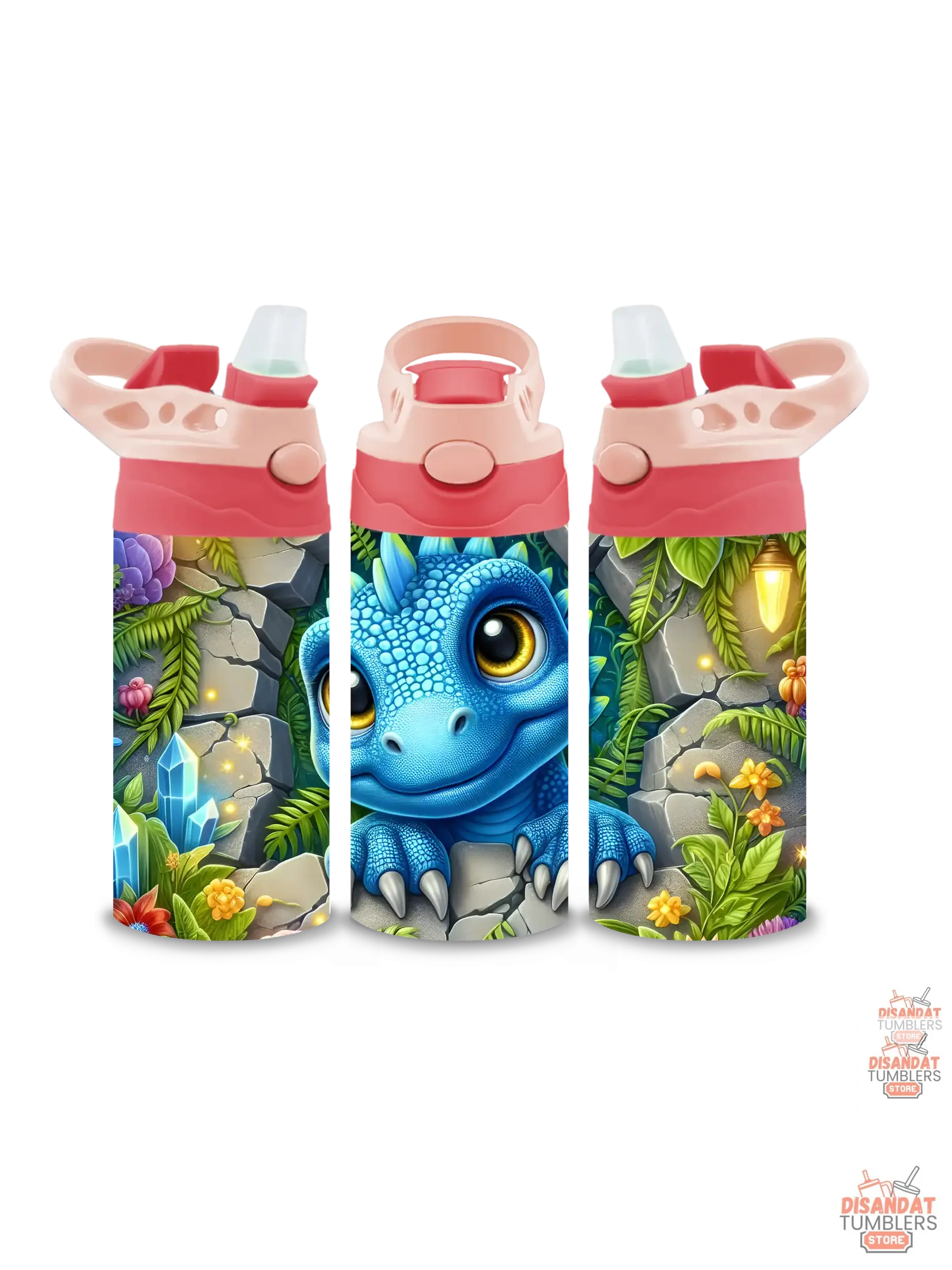 Adorable Kids Blue Dragon 12oz Thermal Tumbler Dis An Dat Tumbler Store